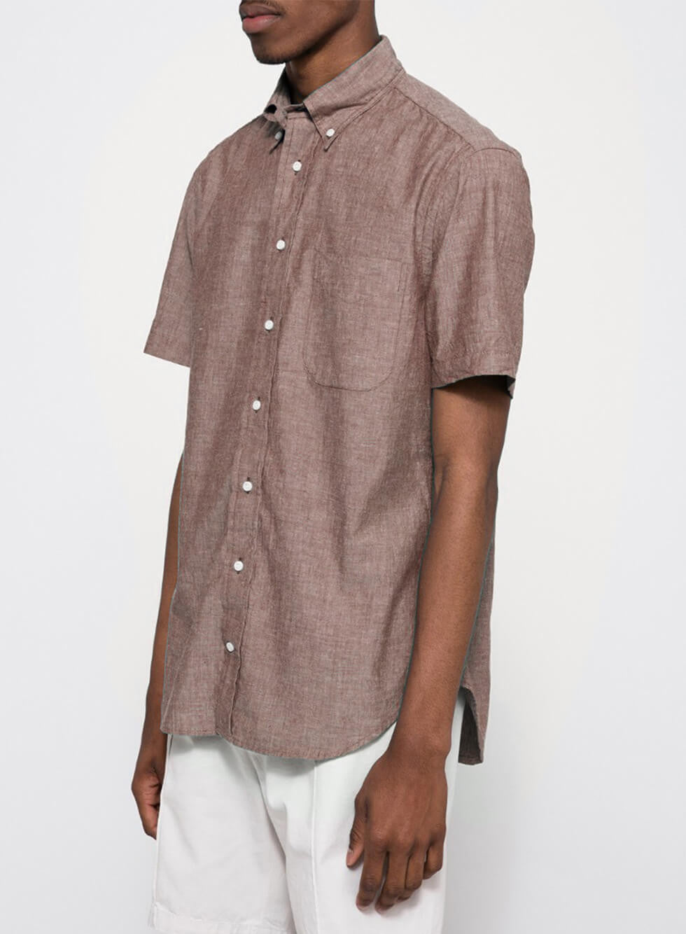 MOTO Denim Fitted Shirt MOTO Denim Fitted Shirt