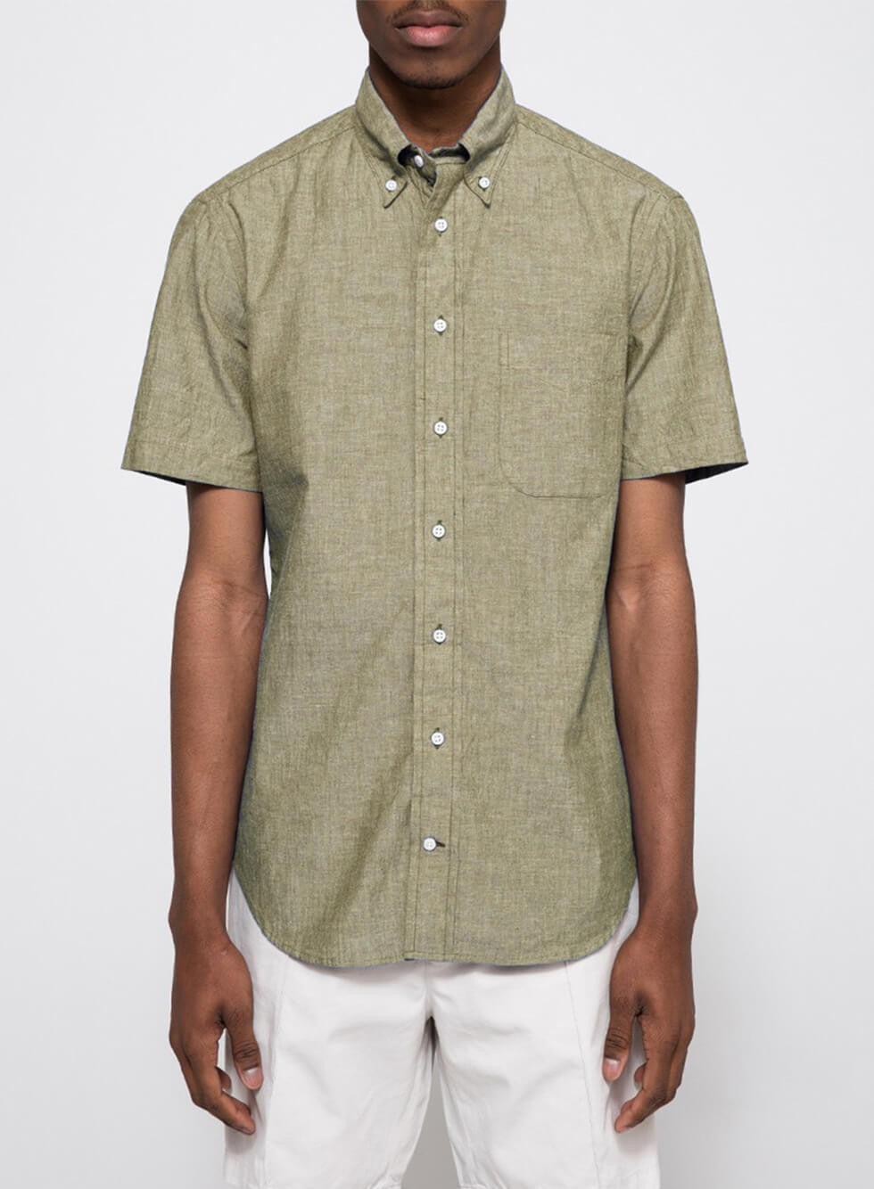 MOTO Denim Fitted Shirt MOTO Denim Fitted Shirt