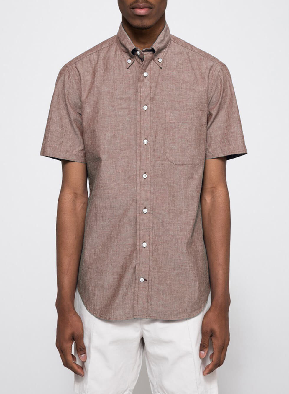 MOTO Denim Fitted Shirt MOTO Denim Fitted Shirt