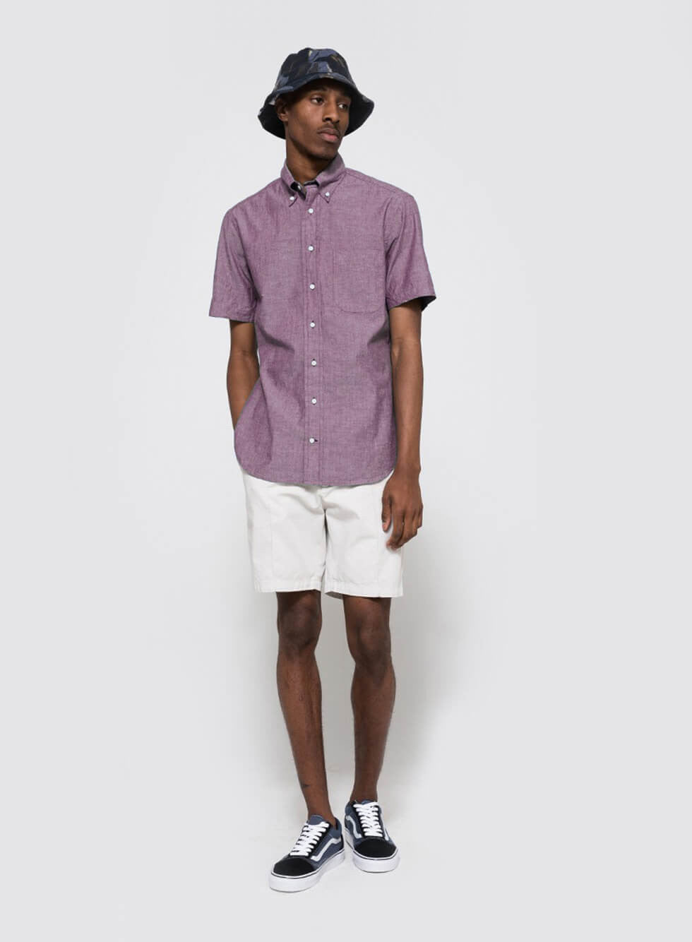 MOTO Denim Fitted Shirt MOTO Denim Fitted Shirt