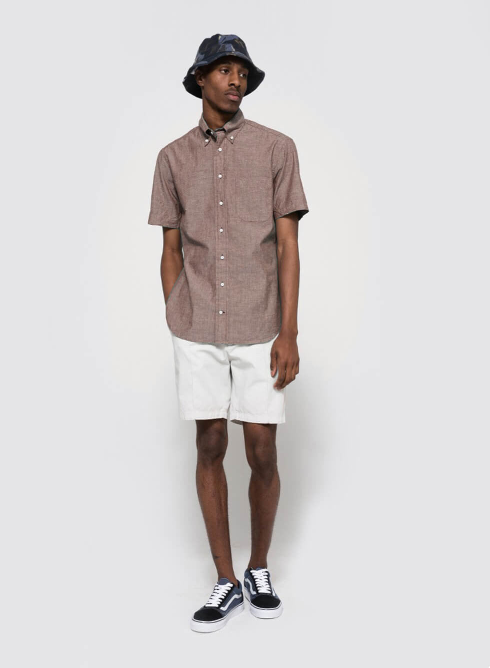 MOTO Denim Fitted Shirt MOTO Denim Fitted Shirt