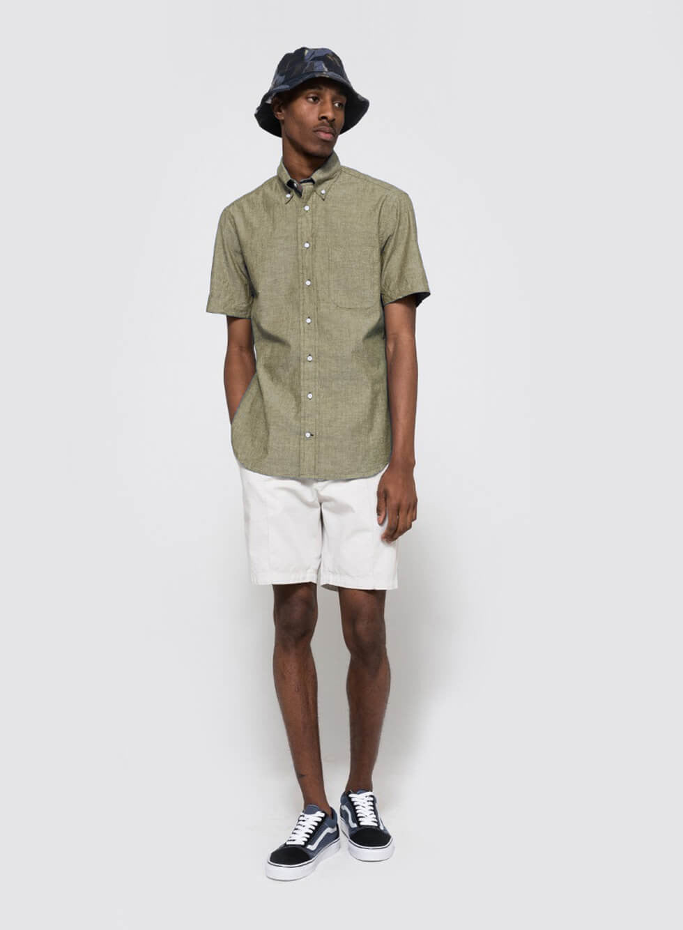 MOTO Denim Fitted Shirt MOTO Denim Fitted Shirt